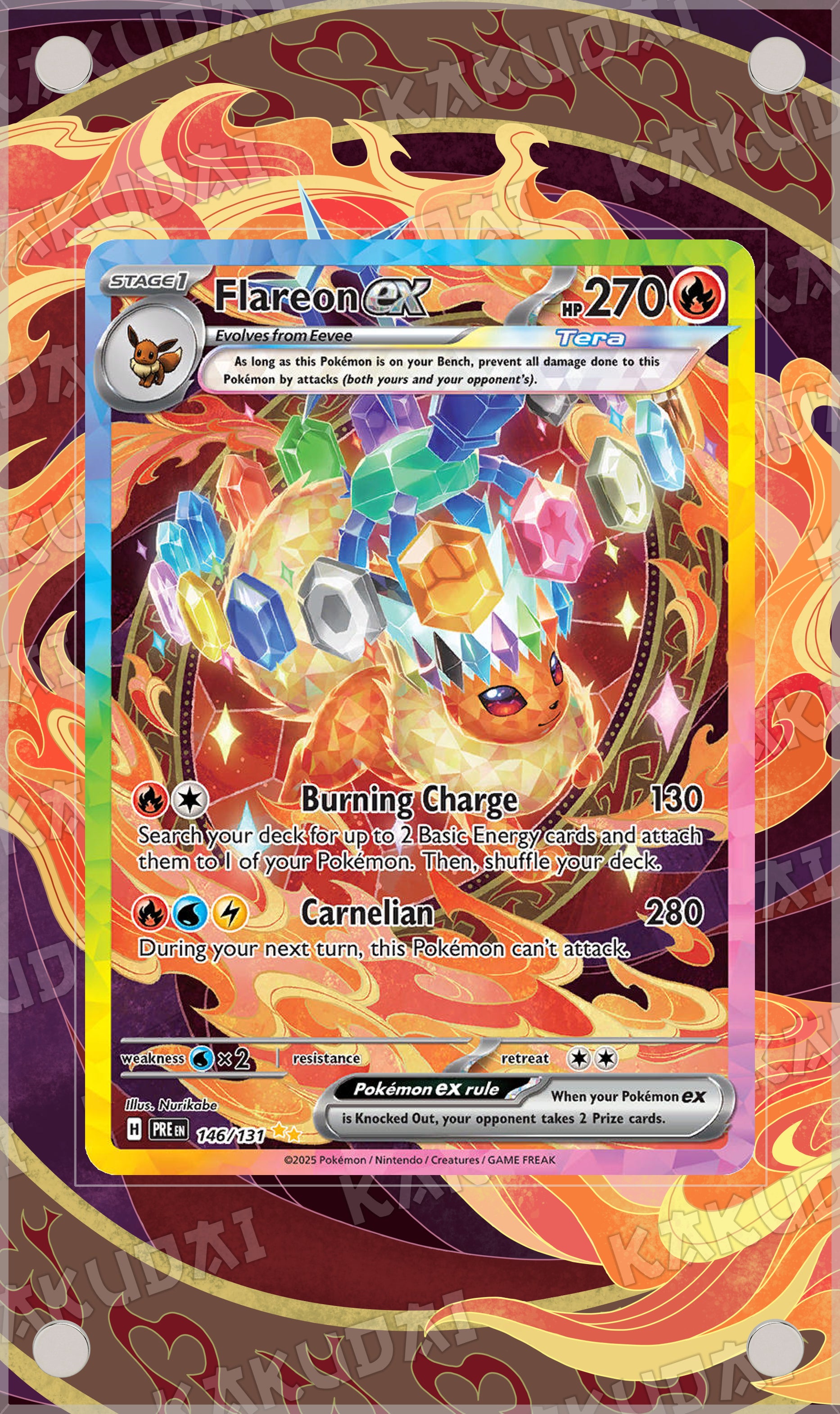 rare flareon card Flareon ex 146/131