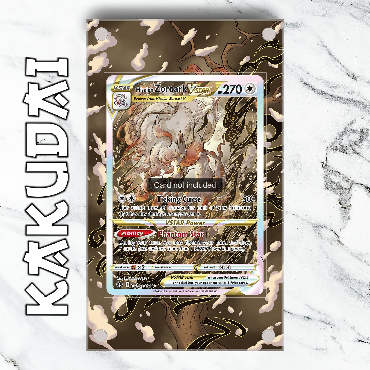 Zoroark de Hisui GG56 | illustration étendue