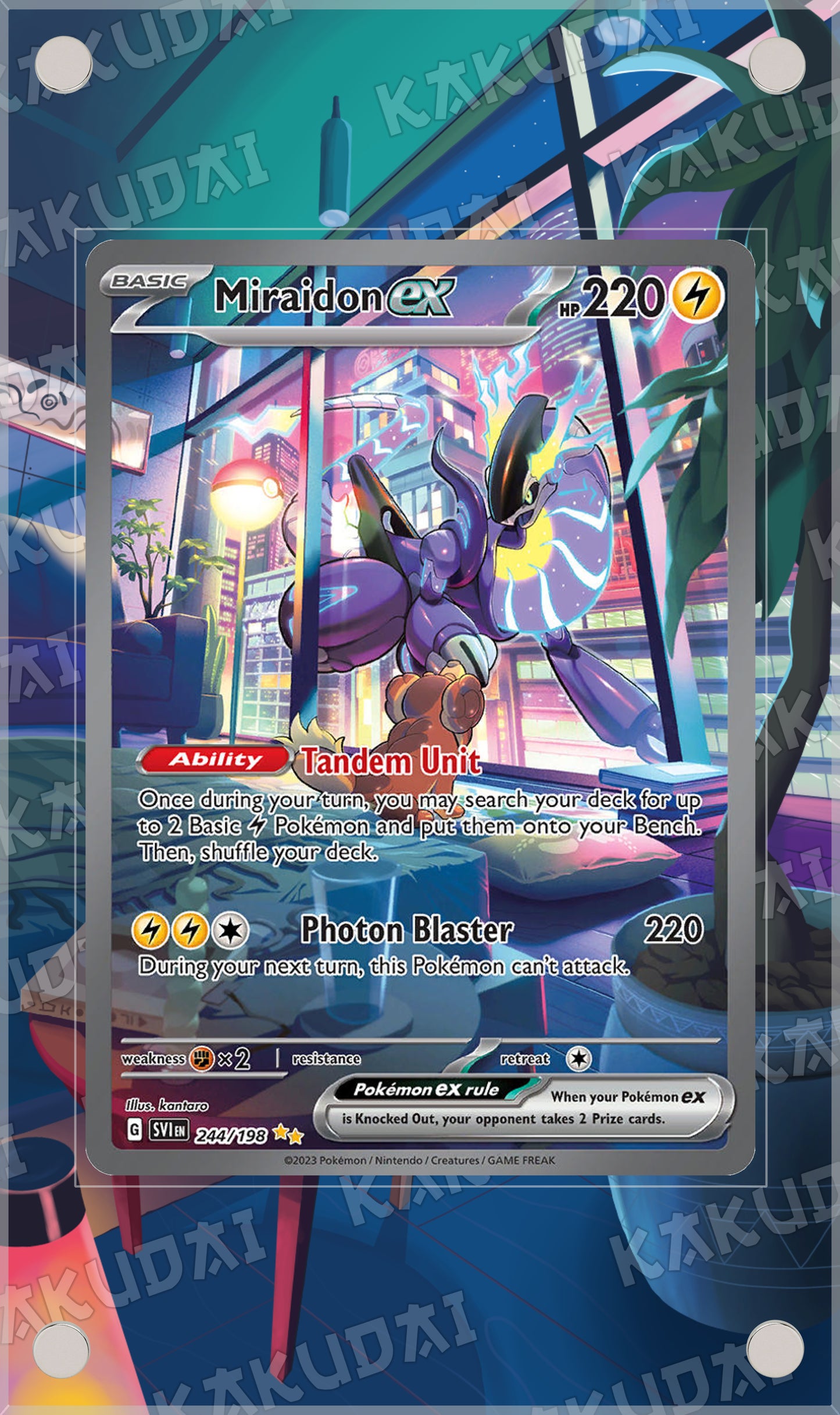 Miraidon ex 244/198 | illustration étendue